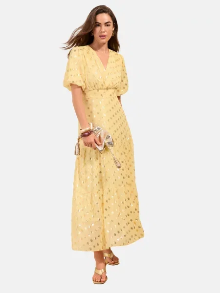 Friends Like These Rochie pastel / auriu galben