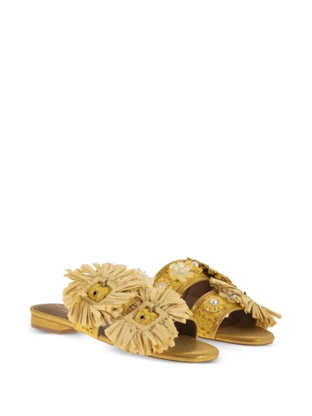 Virágos szandál Kurt Geiger rojtokkal