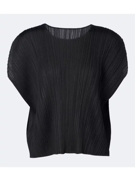 Top Pleats Please Issey Miyake negru