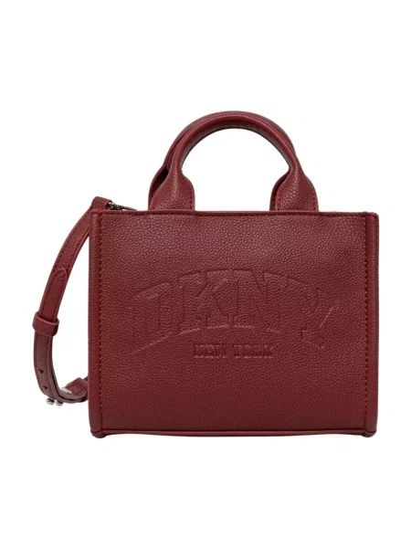 DKNY torebka z imitacji skóry brązowa