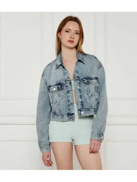 Tommy Jeans Farmer kabát | Oversize fit kék