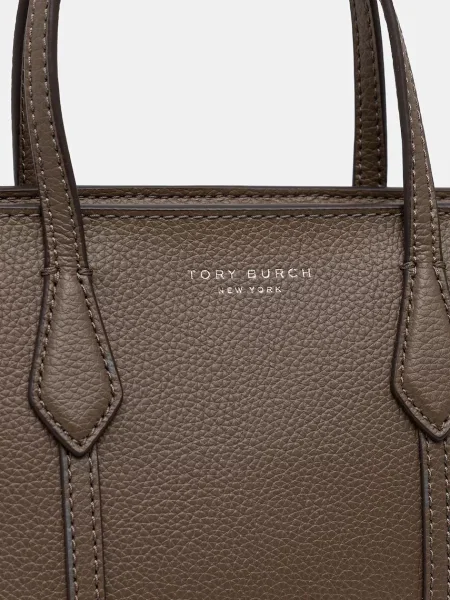 Кожаная сумка шоппер Tory Burch