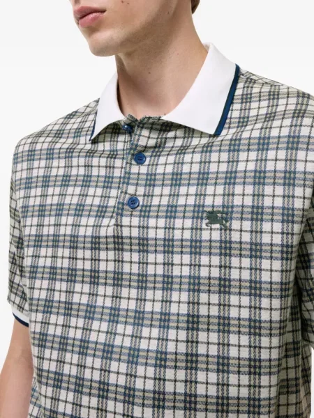Tricou polo Burberry în carouri