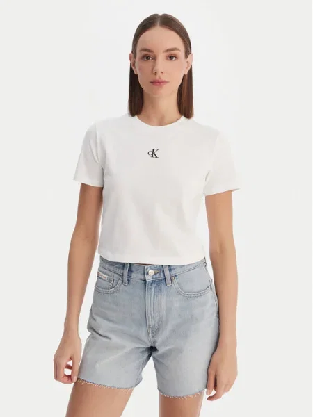 Calvin Klein Jeans Tricou negru alb