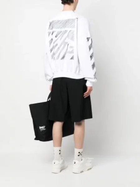 Raštuotas džemperis Off-white balta