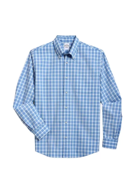 Cămașă în carouri Brooks Brothers în carouri albastru