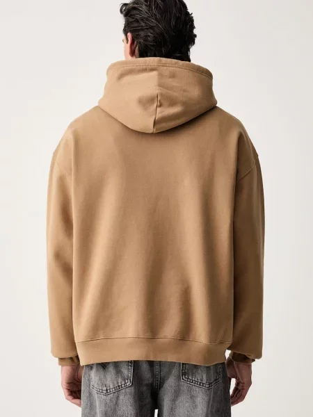 Bluza z kapturem o kroju regular fit z czystej bawełny Levi's brązowa