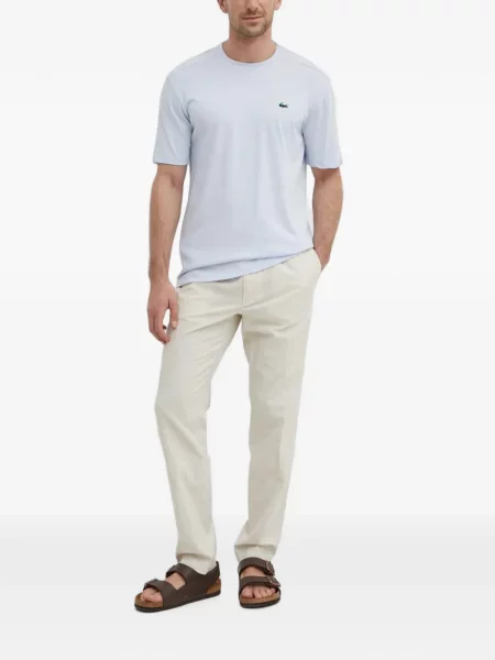 Tricou Lacoste cu autograf albastru