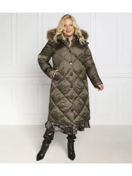 Persona by Marina Rinaldi Kabát PASTELLO plus size | Straight fit zöld