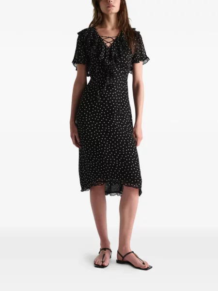 Rochie midi Dorothee Schumacher cu buline negru