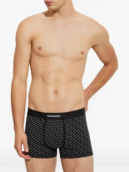 Șosete Dsquared2 cu imagine negru