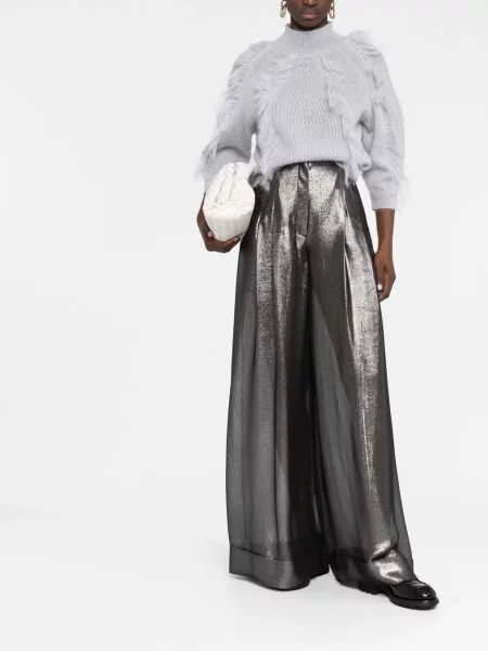 Pantaloni Alberta Ferretti cu talie înaltă