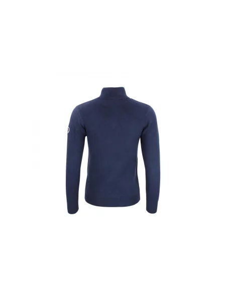 Sweter z golfem zapinany na Peak Mountain Acharlito niebieski