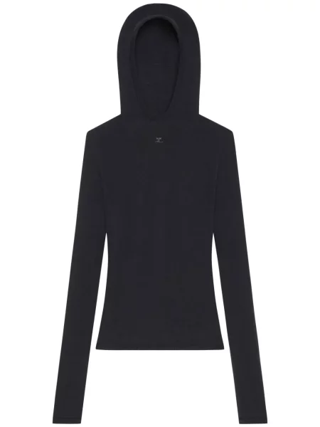 Top Courreges tricotate negru