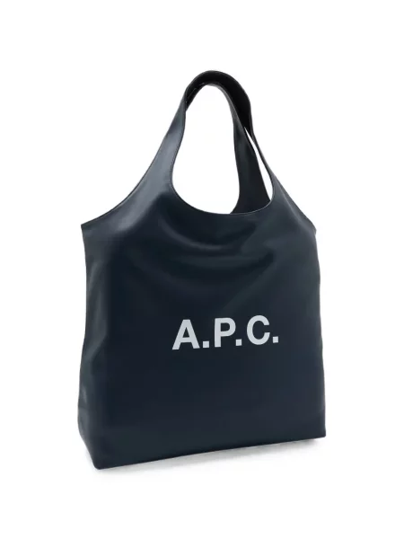 Geantă shopper A.p.c. cu imagine albastru