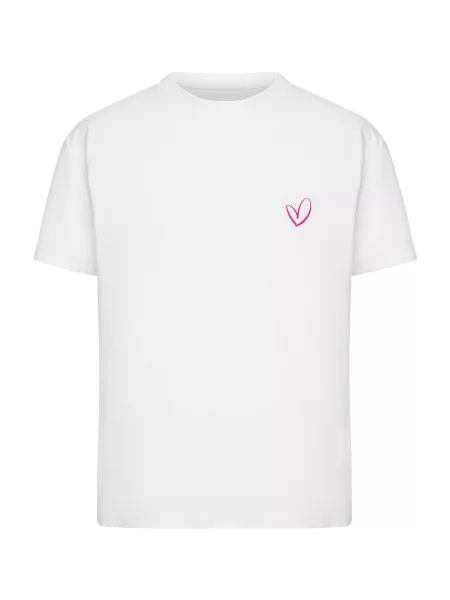 Urban Classics Tricou Rainbow Heart galben / lila / negru alb