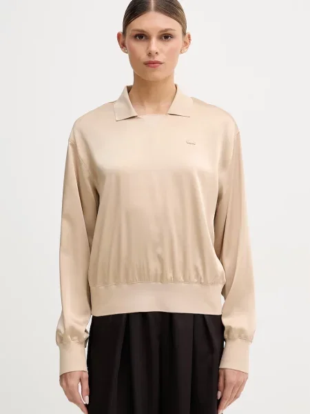 Lacoste bluză pentru femei bej
