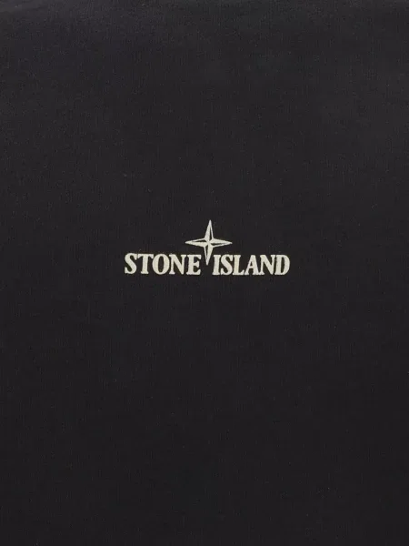 Fleece φλις φούτερ Stone Island πέτρες μαύρο