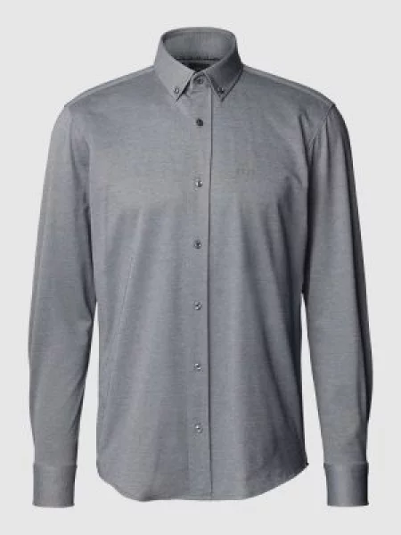 Koszula biznesowa o kroju regular fit z mieszanki bawełny Boss