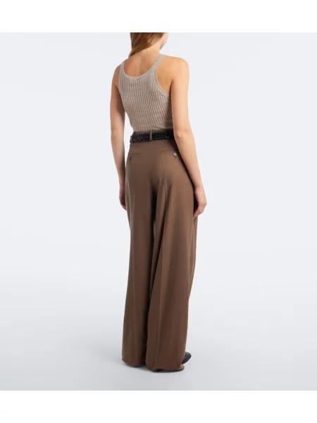 Vlnené nohavice Ralph Lauren Collection béžová