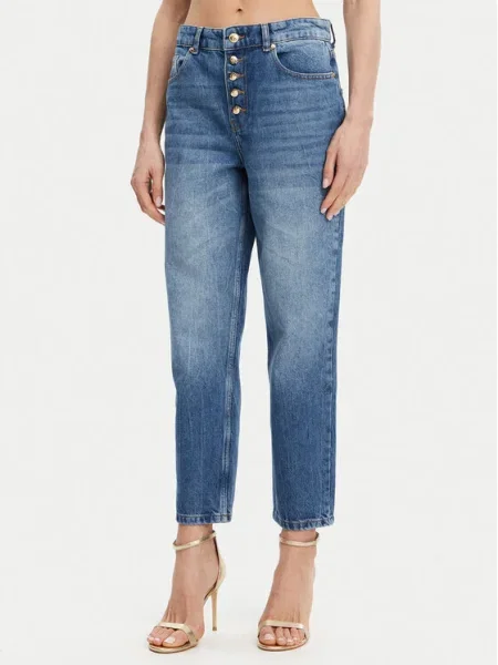 Just Cavalli Blugi Wide Leg albastru
