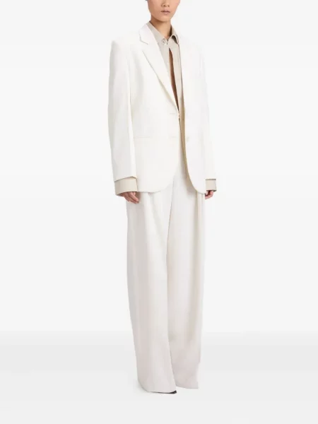 Geacă Victoria Beckham de lână alb