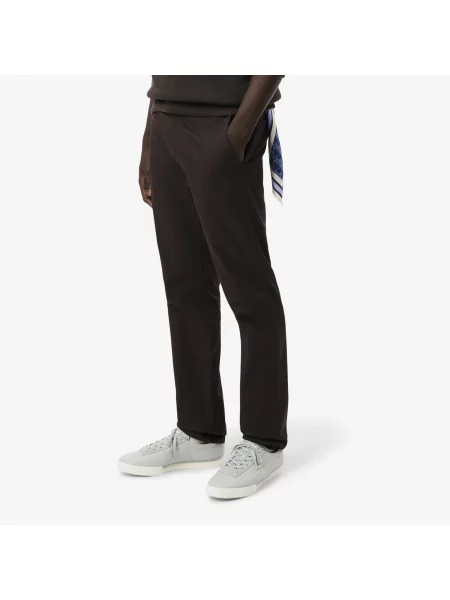Lacoste Spodnie Chino O Dopasowanym Kroju Z Elastycznej Bawełny brązowy