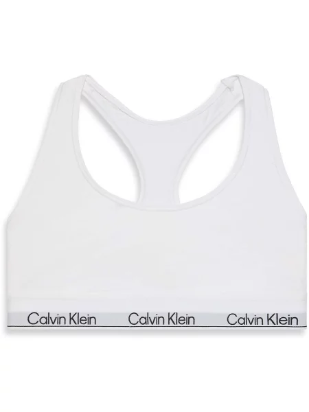 Bez podstave bralette Calvin Klein Jeans bijela