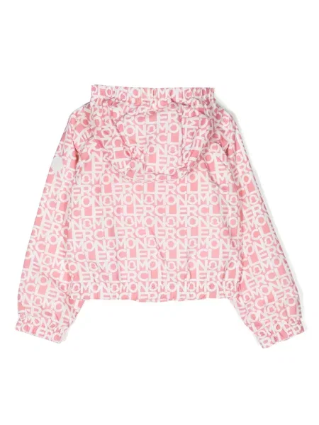 Kurtka bomber dziecięcy Moncler Enfant różowy