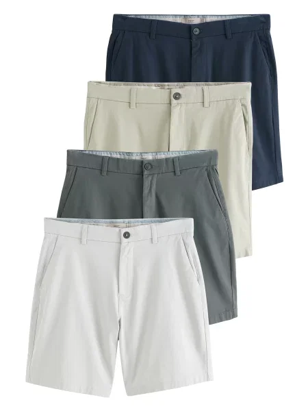 Next Chino hlače / mornarska / siva / svetlo siva bež