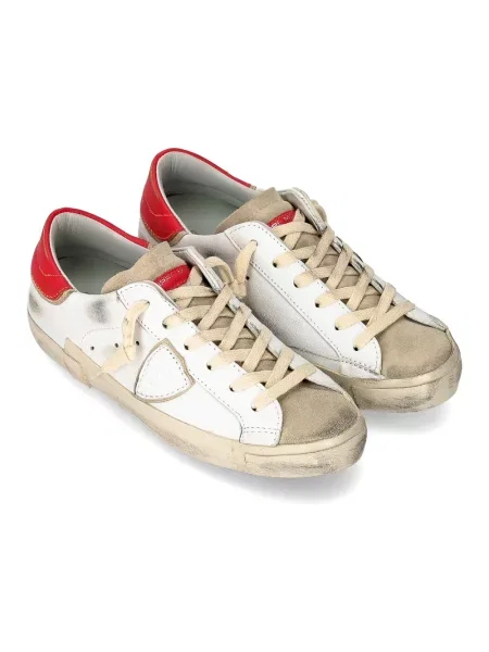 Buty do tenisa Philippe Model zamszowe do tenisa białe