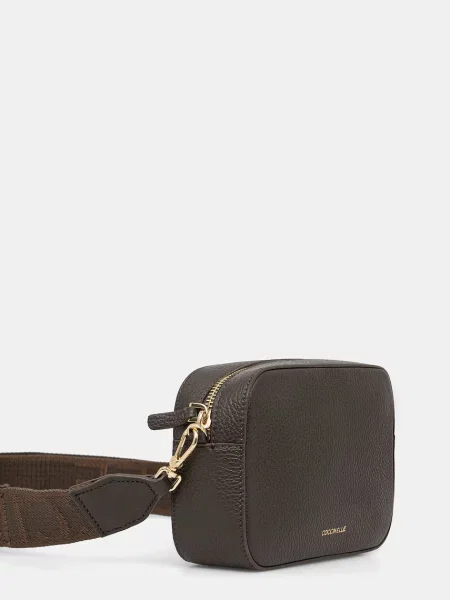Coccinelle geantă crossbody pentru femei din piele verde