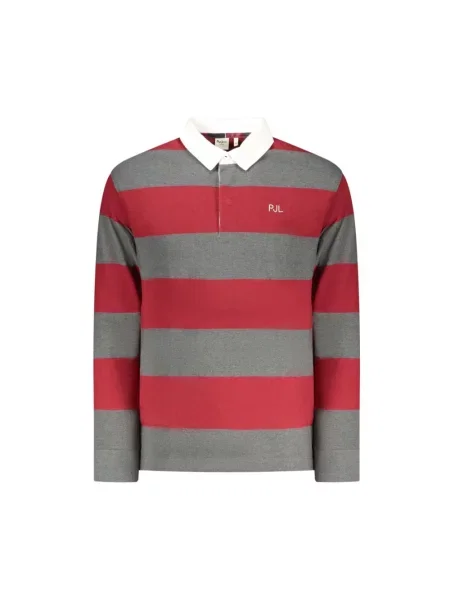 Koszulka polo Pepe Jeans w paski czerwona