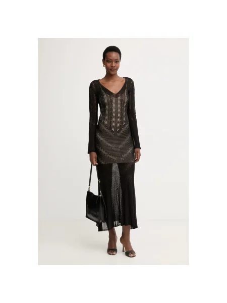 Sukienka maxi Twinset czarna