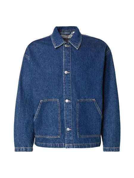 JACK & JONES Prehodna jakna JORCAMBRIDGE moder denim