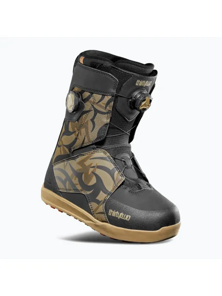 Férfi snowboard bakancsok ThirtyTwo Lashed Double Boa Corduroy black/print. Méret: EU fekete