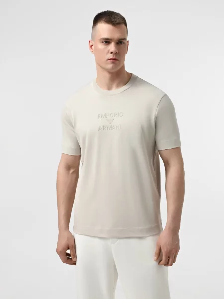 Футболка Emporio Armani бежевий