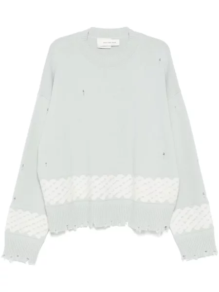 Jacquard džemper Feng Chen Wang zelena