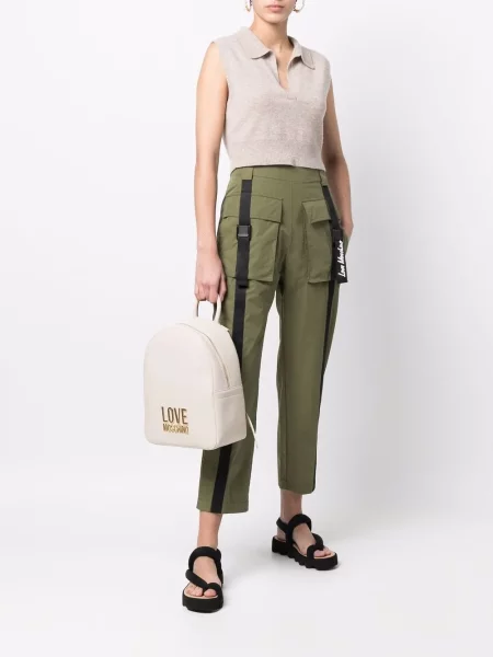 Kelnės Love Moschino žalia
