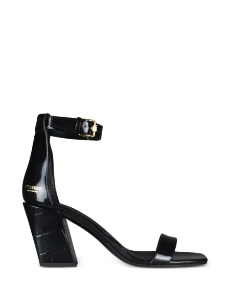 Sandale Burberry cu bretele negru