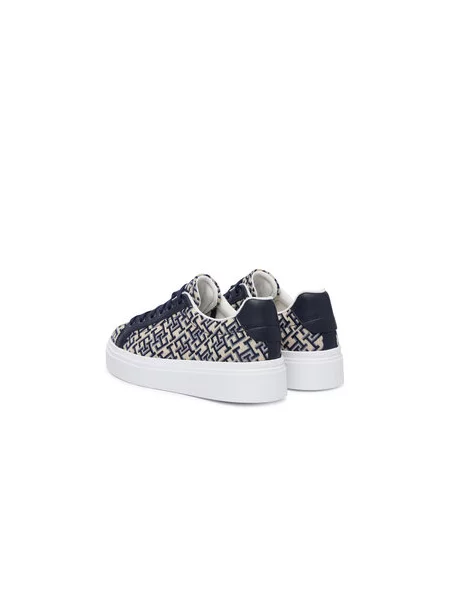 Sneakersy Tommy Hilfiger Chic Platform Monogram béžová