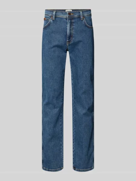 Jeansy o kroju straight fit w stylu model Texas' Wrangler niebieskie