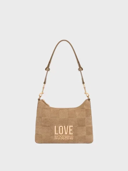 Сумка Moschino бежевая