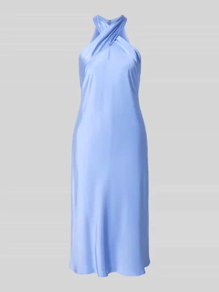 Sukienka koktajlowa o długości do kolan z wiązaniem na szyi Lauren Ralph Lauren