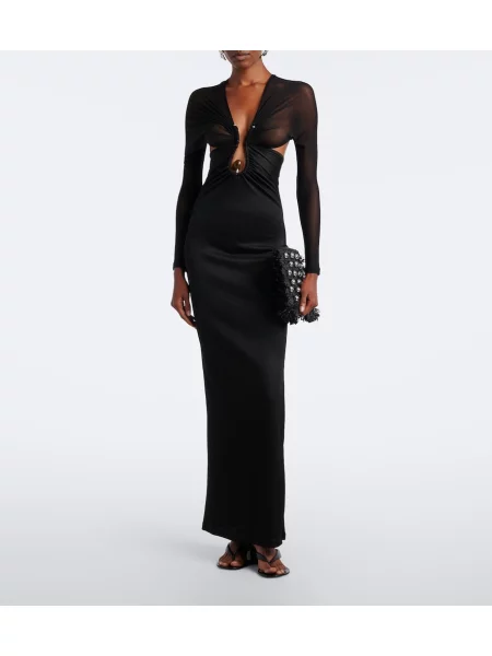 Rochie maxi Christopher Esber negru