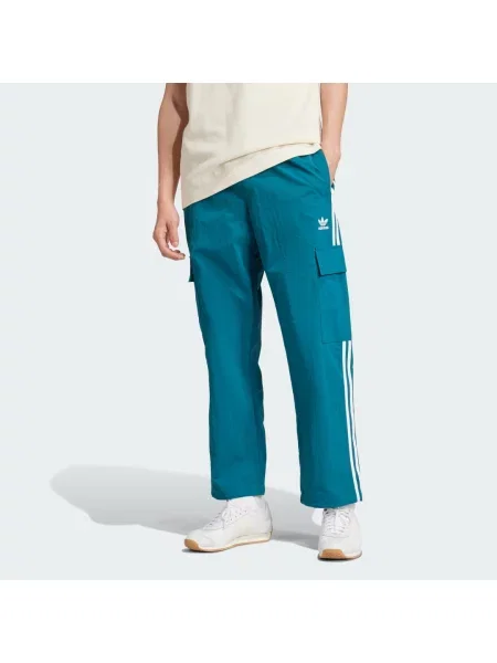 Kalhoty Adicolor Classics Cargo tyrkysová