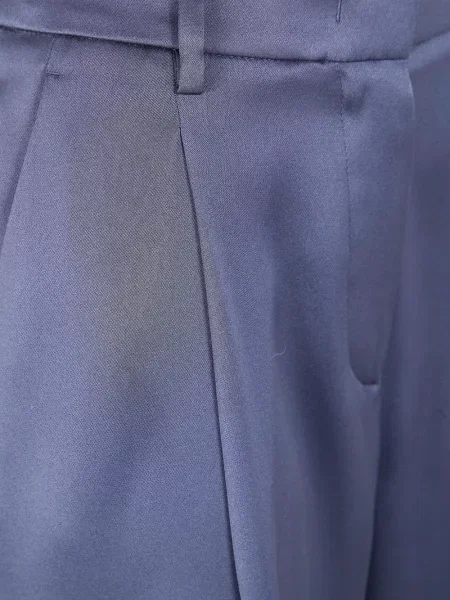 Pantaloni Giorgio Armani plisate albastru