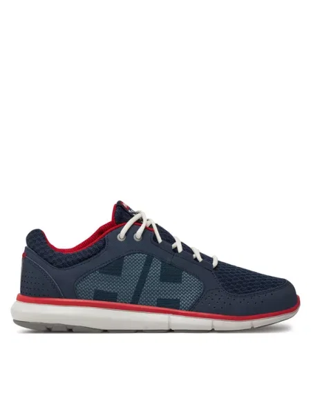 Pánsé jachtařské boty Helly Hansen Ahiga V4 Hydropower navy/flag red/off white bílé