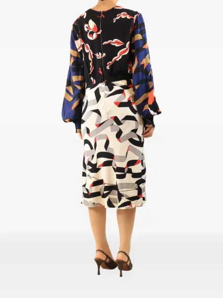 Lung rochie midi Msgm negru