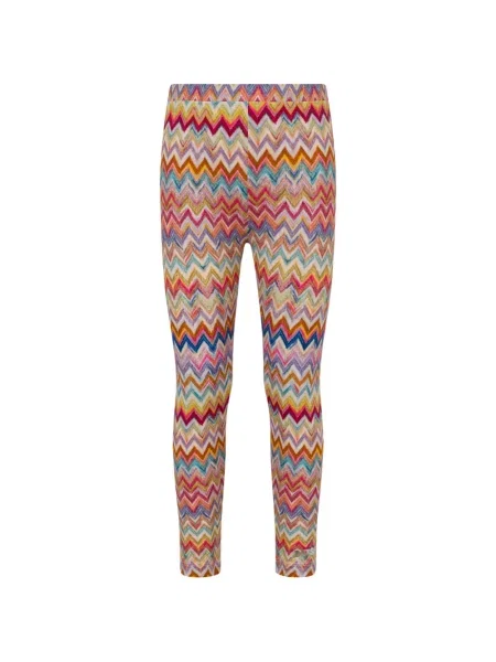 Legginsy dziecięce Missoni różowe